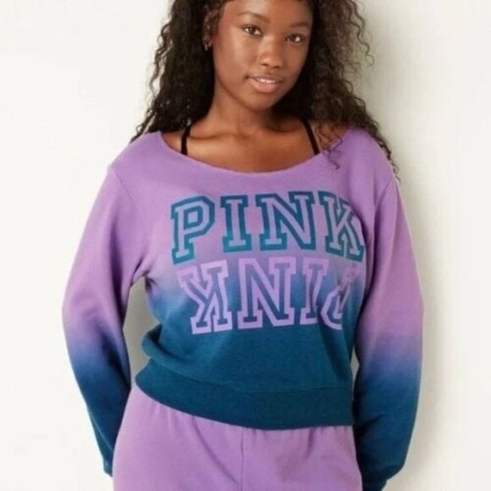 NWT VS Pink everyday lounge crew sweatshirt size medium